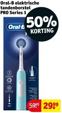 Kruidvat Oral-B elektrische tandenborstel PRO Series 1 aanbieding