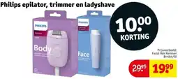 Kruidvat Philips epilator, trimmer en ladyshave aanbieding