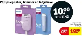 Kruidvat Philips epilator, trimmer en ladyshave aanbieding