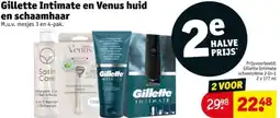 Kruidvat Gillette Intimate en Venus huid en schaamhaar aanbieding