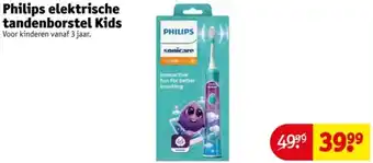 Kruidvat Philips elektrische tandenborstel Kids aanbieding