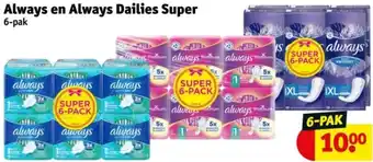 Kruidvat Always en Always Dailies Super aanbieding