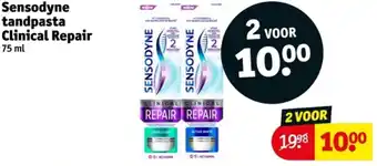 Kruidvat Sensodyne tandpasta Clinical Repair aanbieding