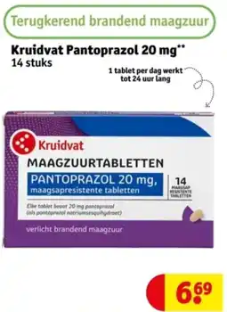 Kruidvat Kruidvat Pantoprazol 20 mg aanbieding