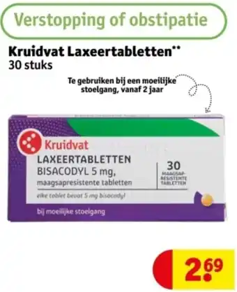 Kruidvat Kruidvat Laxeertabletten aanbieding