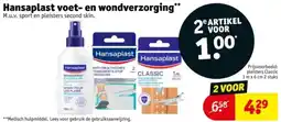 Kruidvat Hansaplast voet en wondverzorging aanbieding