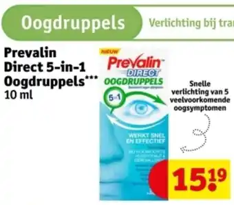 Kruidvat Prevalin Direct 5-in-1 Oogdruppels aanbieding