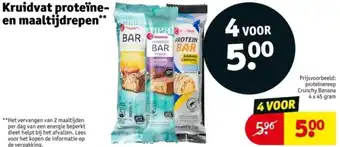 Kruidvat Kruidvat proteïne en maaltijdrepen aanbieding