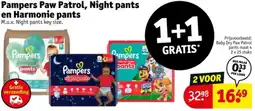 Kruidvat Pampers Paw Patrol, Night pants en Harmonie pants aanbieding