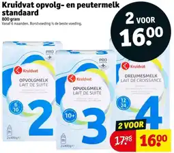 Kruidvat Kruidvat opvolg en peutermelk standaard aanbieding