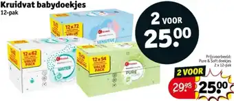 Kruidvat Kruidvat babydoekjes aanbieding