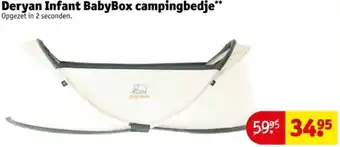 Kruidvat Deryan Infant BabyBox campingbedje aanbieding