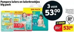 Kruidvat Pampers luiers en luierbroekjes big pack aanbieding