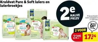 Kruidvat Kruidvat Pure & Soft luiers en luierbroekjes aanbieding