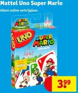 Kruidvat Mattel Uno Super Mario aanbieding