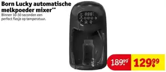 Kruidvat Born Lucky automatische melkpoeder mixer aanbieding