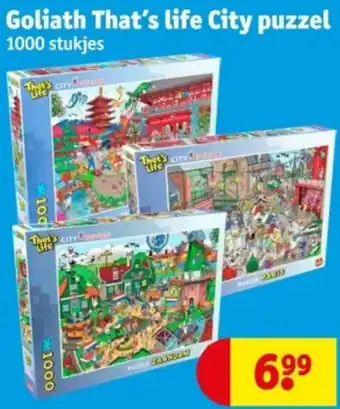 Kruidvat Goliath That's life City puzzel aanbieding