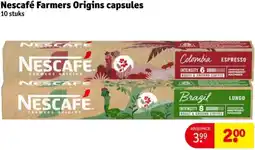 Kruidvat Nescafé Farmers Origins capsules aanbieding