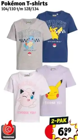 Kruidvat Pokémon T-shirts aanbieding