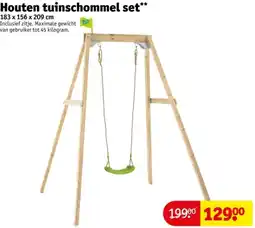 Kruidvat Houten tuinschommel set aanbieding