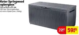 Kruidvat Keter Springwood opbergbox aanbieding
