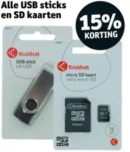 Kruidvat Alle USB sticks en SD kaarten aanbieding