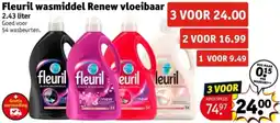 Kruidvat Fleuril wasmiddel Renew vloeibaar aanbieding