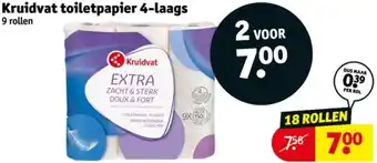 Kruidvat Kruidvat toiletpapier 4-laags aanbieding