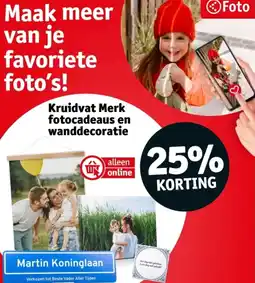 Kruidvat Kruidvat Merk fotocadeaus en wanddecoratie aanbieding