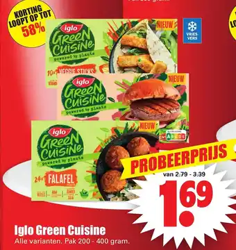 Dirk Iglo Green Cuisine aanbieding