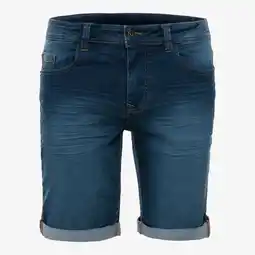 Scapino Unsigned heren denim short donkerblauw aanbieding