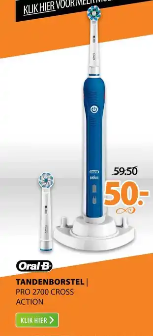 Expert Oral-B Tandenborstel | Pro 2700 Cross Action aanbieding