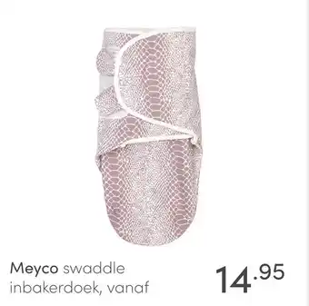 Baby & Tiener Meyco swaddle inbakerdoek, vanaf aanbieding