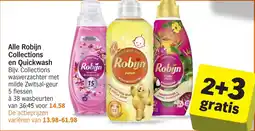 Albert Heijn Alle Robijn Collections en Quickwash aanbieding
