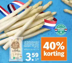 Albert Heijn AH Buitenbeentjes Nederlandse witte asperges aanbieding
