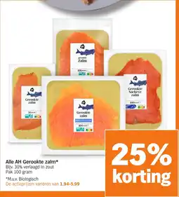 Albert Heijn Alle AH Gerookte zalm aanbieding