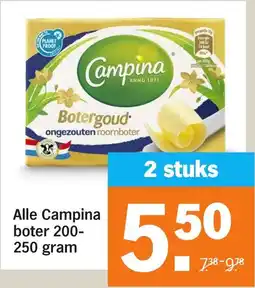 Albert Heijn Alle Campina boter aanbieding