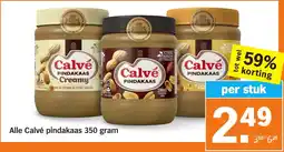 Albert Heijn Alle Calvé pindakaas aanbieding