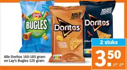Albert Heijn Alle Doritos en Lay's Bugles aanbieding