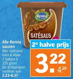Albert Heijn Alle Remia sauzen aanbieding