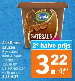 Albert Heijn Alle Remia sauzen aanbieding