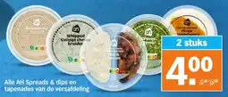Albert Heijn Alle AH Spreads & dips en tapenades van de versafdeling aanbieding