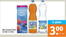 Albert Heijn Alle Crystal Clear en Sisi aanbieding