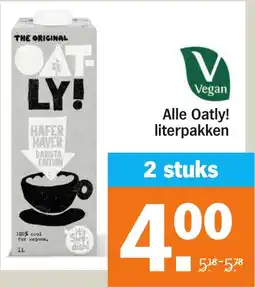 Albert Heijn Alle Oatly! literpakken aanbieding