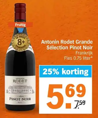 Albert Heijn Antonin Rodet Grande Sélection Pinot Noir aanbieding