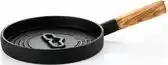 Bol.com Forged Churrasco serveerpannetje Gietijzer - 315cm - Olijfhout handgreep aanbieding