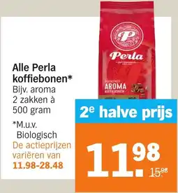 Albert Heijn Alle Perla koffiebonen aanbieding