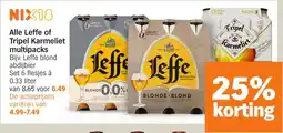 Albert Heijn Alle Leffe of Tripel Karmeliet multipacks aanbieding