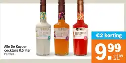 Albert Heijn Alle De Kuyper cocktails 0 aanbieding