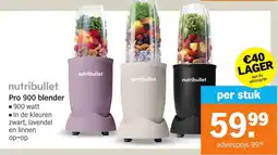 Albert Heijn Nutribullet Pro 900 blender aanbieding